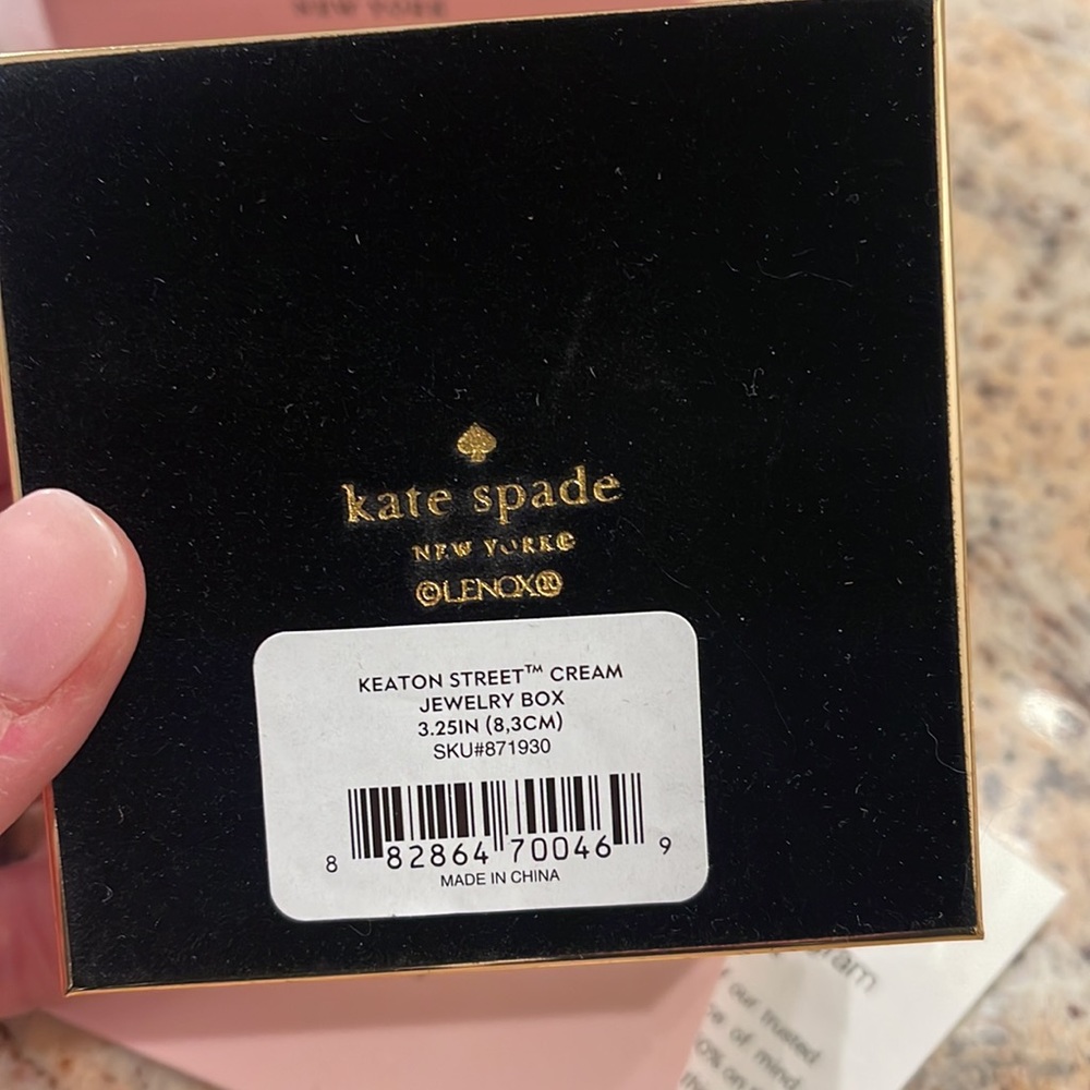 Kate Spade Lenox Keaton Street Cream Jewelry Box home decor NWT - Picture 9 of 11